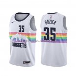 Maillot Denver Nuggets P.j. Dozier Ville Blanc Maillot Denver Nuggets P.j. Dozier Ville Blanc