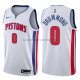 Maillot Detroit Pistons Andre Drummond Association 2017-18 Blanc