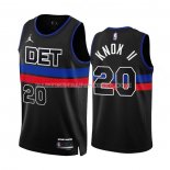 Maillot Detroit Pistons Kevin Knox Ii NO 20 Statement 2022-23 Noir
