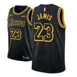 Maillot Enfant Los Angeles Lakers Lebron James Ciudad 2017-18Noi