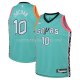 Maillot Enfant San Antonio Spurs Jeremy Sochan NO 10 Ville 2022-23 Vert