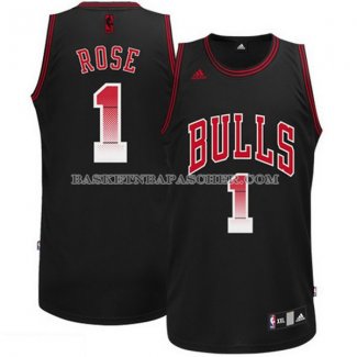 Maillot Environnement Chicago Bulls Rose Noir
