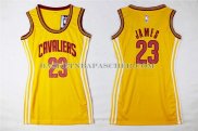 Maillot Femme Cleveland Cavaliers JamesJaune