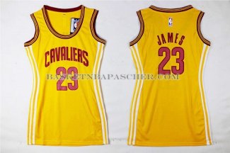 Maillot Femme Cleveland Cavaliers JamesJaune