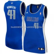 Maillot Femme Dallas Mavericks Nowitzki Bleu