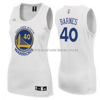 Maillot Femme Golden State Warriors Barnes Blanc