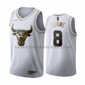 Maillot Golden Edition Chicago Bulls Zach Lavine 2019-20 Blanc