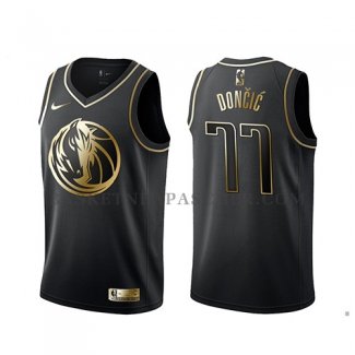 Maillot Golden Edition Dallas Mavericks Luka Doncic Noir