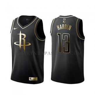 Maillot Golden Edition Houston Rockets James Harden Noir