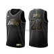 Maillot Golden Edition Los Angeles Lakers Lebron James Noir