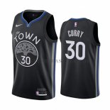 Maillot Golden State Warriors Stephen Curry Ville Noir
