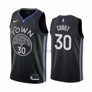 Maillot Golden State Warriors Stephen Curry Ville Noir