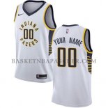 Maillot Indiana Pacers Personnalise 2017-18 Blanc
