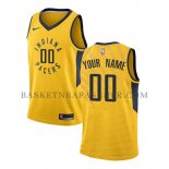 Maillot Indiana Pacers Personnalise Statement 2017-18 Jaune