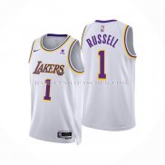 Maillot Los Angeles Lakers D'angelo Russell NO 1 Association 2022-23 Blanc