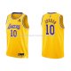 Maillot Los Angeles Lakers Deandre Jordan NO 10 75th Anniversary 2021-22 Jaune
