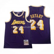 Maillot Los Angeles Lakers Kobe Bryant NO 24 Mitchell & Ness 2007-08 Volet