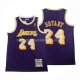 Maillot Los Angeles Lakers Kobe Bryant NO 24 Mitchell & Ness 2007-08 Volet