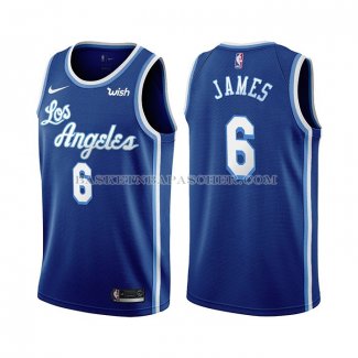 Maillot Los Angeles Lakers LeBron James Classic 2021-22 Bleu