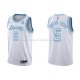 Maillot Los Angeles Lakers Talen Horton-tucker NO 5 Ville 2021-22 Blanc