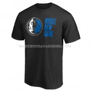 Maillot Manche Courte Dallas Mavericks Whole New Game Noir