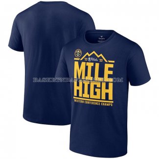 Maillot Manche Courte Denver Nuggets 2023 Western Conference Champions Spin Hometown Mantra Bleu