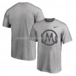 Maillot Manche Courte Los Angeles Lakers Mamba Academy Gris