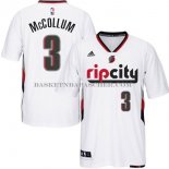 Maillot Manche Courte Portland Trail Blazers McCollum Blanc