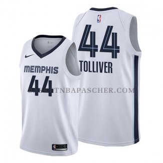 Maillot Memphis Grizzlies Anthony Tolliver Association 2020 Blanc
