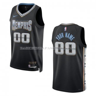 Maillot Memphis Grizzlies Personnalise Ville 2022-23 Noir