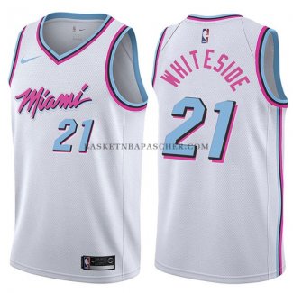 Maillot Miami Heat Hassan 2017-18 Blancside Ciudad 2017-18 Blanc