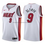 Maillot Miami Heat Kelly Olynyk Association 2017-18 Blanc