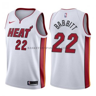 Maillot Miami Heat Luke Babbitt Association 2017-18 Blanc