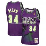Maillot Milwaukee Bucks Ray Allen Mitchell & Ness 1996-97 Volet