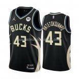 Maillot Milwaukee Bucks Thanasis Antetokounmpo NO 43 Statement 2022-23 Noir