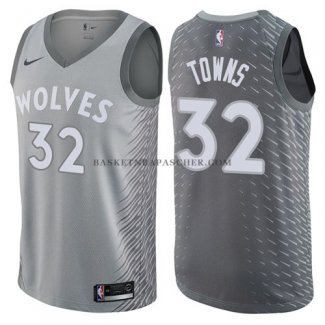 Maillot Minnesota Timberwolves Towns Ciudad 2017-18 Gris
