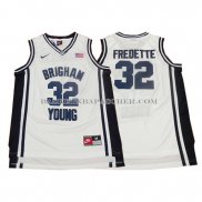 Maillot NCAA Brigham Young Fredette Blanc