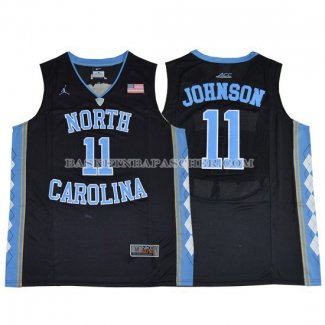 Maillot NCAA North Carolina Johnson Noir