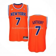 Maillot New York Knicks Carmelo Anthony NO 7 Orange