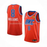 Maillot Oklahoma City Thunder Jalen Williams NO 8 Statement Orange