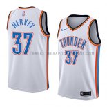 Maillot Oklahoma City Thunder Kevin Hervey Association 2018 Blan Maillot Oklahoma City Thunder Kevin Hervey Association 2018 Blan
