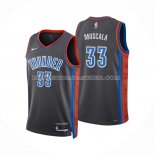 Maillot Oklahoma City Thunder Mike Muscala NO 33 Ville 2022-23 Gris