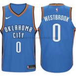 Maillot Oklahoma City Thunder Russell Westbrook 2017-18 Bleu