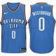 Maillot Oklahoma City Thunder Russell Westbrook 2017-18 Bleu