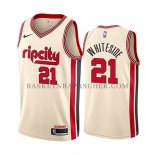 Maillot Portland Trail Blazers Hassan Whiteside Ville Crema Maillot Portland Trail Blazers Hassan Whiteside Ville Crema