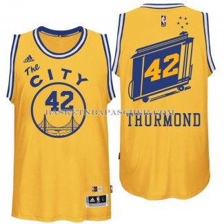 Maillot Retro City Bus Golden State Warriors Thurmond Jaune