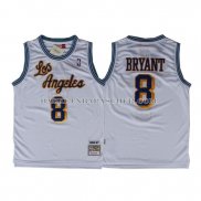 Maillot Retro Los Angeles Lakers Bryant Blanc