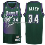 Maillot Retro Milwaukee Bucks Allen Vert