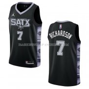 Maillot San Antonio Spurs Josh Richardson NO 7 Statement 2022-23 Noir