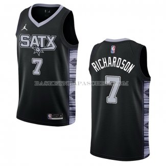 Maillot San Antonio Spurs Josh Richardson NO 7 Statement 2022-23 Noir